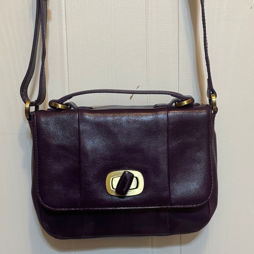 HOBO Purple Crossbody Bag with Adjustable Strap